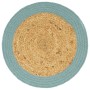 Round placemat 4 pcs jute natural cotton green 38cm by , Placemats - Ref: Foro24-133864, Price: 20,01 €, Discount: %