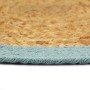 Round placemat 4 pcs jute natural cotton green 38cm by , Placemats - Ref: Foro24-133864, Price: 20,01 €, Discount: %