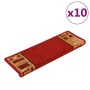 Selbstklebende Treppenmatten 10 Stück rot 65x21x4 cm von , Treppenmatten - Ref: Foro24-149839, Preis: 53,55 €, Rabatt: %