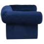 Hundesofa mit blauer Plüschschublade 75x50x38 cm von , Betten für Hunde - Ref: Foro24-171080, Preis: 96,90 €, Rabatt: %