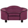 Burgunderfarbenes Hundesofa aus Plüsch 67x47x36 cm | Foro24|Onlineshop| Casa, Jardín y Más Foro24.es