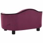 Burgunderfarbenes Hundesofa aus Plüsch 67x47x36 cm von , Betten für Hunde - Ref: Foro24-171089, Preis: 91,83 €, Rabatt: %