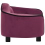 Burgunderfarbenes Hundesofa aus Plüsch 67x47x36 cm | Foro24|Onlineshop| Casa, Jardín y Más Foro24.es