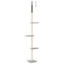 Light gray floor to ceiling cat scratching tree 267.5-297.5 cm | Foro24|Onlineshop| Casa, Jardín y Más Foro24.es