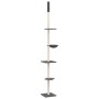 Árbol rascador gatos suelo a techo gris oscuro 263,5-289,5 cm de , Mobiliario para gatos - Ref: Foro24-171710, Precio: 49,55 ...