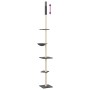 Árbol rascador gatos suelo a techo gris oscuro 263,5-289,5 cm de , Mobiliario para gatos - Ref: Foro24-171710, Precio: 49,55 ...