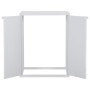 Armario de lavadora PVC blanco 68,5x64,5x88 cm de , Armarios roperos - Ref: Foro24-340986, Precio: 113,41 €, Descuento: %