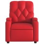 Sillón reclinable de cuero sintético rojo de , Sillones - Ref: Foro24-372508, Precio: 229,60 €, Descuento: %