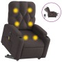 Sillón masaje eléctrico reclinable elevable tela marrón oscuro de , Sillones - Ref: Foro24-3204751, Precio: 333,90 €, Descuen...