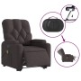 Sillón masaje eléctrico reclinable elevable tela marrón oscuro de , Sillones - Ref: Foro24-3204751, Precio: 333,90 €, Descuen...