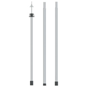 Poste telescópico de toldo acero galvanizado 102-260 cm de vidaXL, Mástiles y estacas para tiendas de campaña - Ref: Foro24-3...