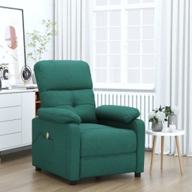 Sillón de masaje eléctrico tela verde oscuro de , Sillones de masaje eléctricos - Ref: Foro24-348293, Precio: 196,65 €, Descu...