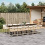 Garten-Esszimmergarnitur mit Kissen 13-teilig synthetisches Rattan beige | Foro24|Onlineshop| Casa, Jardín y Más Foro24.es