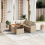 Juego de sofás jardín con cojines 6 pzas ratán sintético beige by , Garden sets - Ref: Foro24-3271310, Price: 559,42 €, Disco...