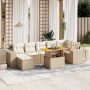 Set of garden sofas with beige cushions 8 pcs PE rattan | Foro24|Onlineshop| Casa, Jardín y Más Foro24.es