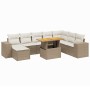 Set of 9 garden sofas with beige synthetic rattan cushions | Foro24|Onlineshop| Casa, Jardín y Más Foro24.es