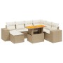 Set Gartensofas mit beigen Kissen 8 Stück PE Rattan | Foro24|Onlineshop| Casa, Jardín y Más Foro24.es