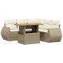 Set Gartensofas mit Kissen 6 Stück synthetisches Rattan beige | Foro24|Onlineshop| Casa, Jardín y Más Foro24.es