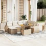 Set Gartensofas mit beigen Kissen 8 Stück PE Rattan | Foro24|Onlineshop| Casa, Jardín y Más Foro24.es