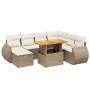 Set Gartensofas mit beigen Kissen 8 Stück PE Rattan | Foro24|Onlineshop| Casa, Jardín y Más Foro24.es