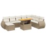 Set mit 9 Gartensofas mit beigen Kissen aus synthetischem Rattan | Foro24|Onlineshop| Casa, Jardín y Más Foro24.es