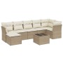 Set Gartensofas mit beigen Kissen 8 Stück PE Rattan von , Gartensets - Ref: Foro24-3263204, Preis: 597,40 €, Rabatt: %