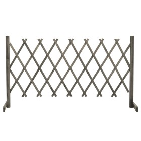 Spalier-Gartenzaun aus massivem grauem Tannenholz 150x80 cm von vidaXL, Zaunpaneele - Ref: Foro24-314827, Preis: 31,59 €, Rab...