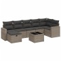 Set mit 8 Gartensofas und Kissen Kunstrattangrau | Foro24|Onlineshop| Casa, Jardín y Más Foro24.es