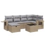 Set Gartensofas mit beigen Kissen Mix 7 Stück PE Rattan von , Gartensets - Ref: Foro24-3263805, Preis: 478,58 €, Rabatt: %