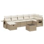 Set of garden sofas with beige cushions 8 pcs PE rattan by , Garden sets - Ref: Foro24-3263824, Price: 606,80 €, Discount: %