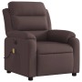 Sillón reclinable de masaje eléctrico tela marrón oscuro de , Sillones - Ref: Foro24-3204973, Precio: 287,16 €, Descuento: %