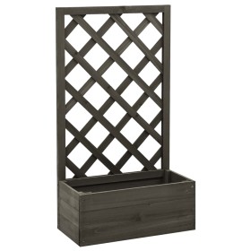 Garden trellis planter gray fir wood 50x25x90 cm by vidaXL, Pots and planters - Ref: Foro24-314831, Price: 36,92 €, Discount: %