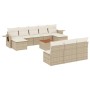 Set de sofás de jardín 11pzas con cojines ratán sintético beige von , Modulare Sofas für den Außenbereich - Ref: Foro24-32247...