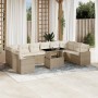 Set de sofás de jardín 11pzas con cojines ratán sintético beige by , Garden sets - Ref: Foro24-3267518, Price: 863,26 €, Disc...