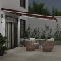 Toldo retráctil automático con LEDs burdeos 450x350 cm | Foro24|Onlineshop| Casa, Jardín y Más Foro24.es