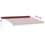 Toldo retráctil automático con LEDs burdeos 450x350 cm | Foro24|Onlineshop| Casa, Jardín y Más Foro24.es