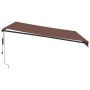 Toldo retráctil automático marrón 400x350 cm | Foro24|Onlineshop| Casa, Jardín y Más Foro24.es