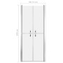 ESG frosted shower door 71x190 cm by vidaXL, shower doors - Ref: Foro24-148792, Price: 174,99 €, Discount: %