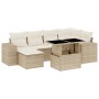 Set sofás de jardín 7 piezas y cojines ratán sintético beige von , Gartensets - Ref: Foro24-3269308, Preis: 646,96 €, Rabatt: %