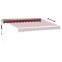 Toldo retráctil automático con luces LED burdeos 300x250 cm von , Markisen - Ref: Foro24-3214971, Preis: 447,81 €, Rabatt: %