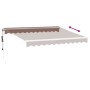 Toldo retráctil automático con luces LED marrón 300x250 cm von , Markisen - Ref: Foro24-3215376, Preis: 450,60 €, Rabatt: %