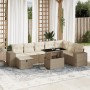 Set de sofás de jardín 9 pzas con cojines ratán sintético beige | Foro24|Onlineshop| Casa, Jardín y Más Foro24.es