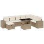 Set de sofás de jardín 9 pzas con cojines ratán sintético beige | Foro24|Onlineshop| Casa, Jardín y Más Foro24.es