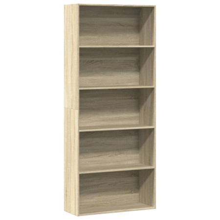 Estantería madera ingeniería color roble 80x30x189cm de , Librerías y estanterías - Ref: Foro24-3314671, Precio: 100,93 €, De...