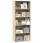 Estantería madera ingeniería color roble 80x30x189cm de , Librerías y estanterías - Ref: Foro24-3314671, Precio: 100,93 €, De...