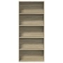 Estantería madera ingeniería color roble 80x30x189cm de , Librerías y estanterías - Ref: Foro24-3314671, Precio: 100,93 €, De...