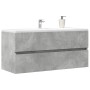 Armario para lavabo contrachapada gris hormigón 100x38,5x45 cm de , Muebles de baño - Ref: Foro24-856251, Precio: 61,52 €, De...