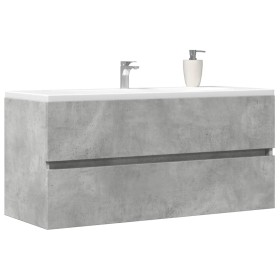 Armario para lavabo contrachapada gris hormigón 100x38,5x45 cm von , Badezimmermöbel - Ref: Foro24-856251, Preis: 61,52 €, Ra...