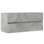 Armario para lavabo contrachapada gris hormigón 100x38,5x45 cm de , Muebles de baño - Ref: Foro24-856251, Precio: 61,52 €, De...