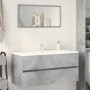 Armario para lavabo contrachapada gris hormigón 100x38,5x45 cm de , Muebles de baño - Ref: Foro24-856251, Precio: 61,52 €, De...